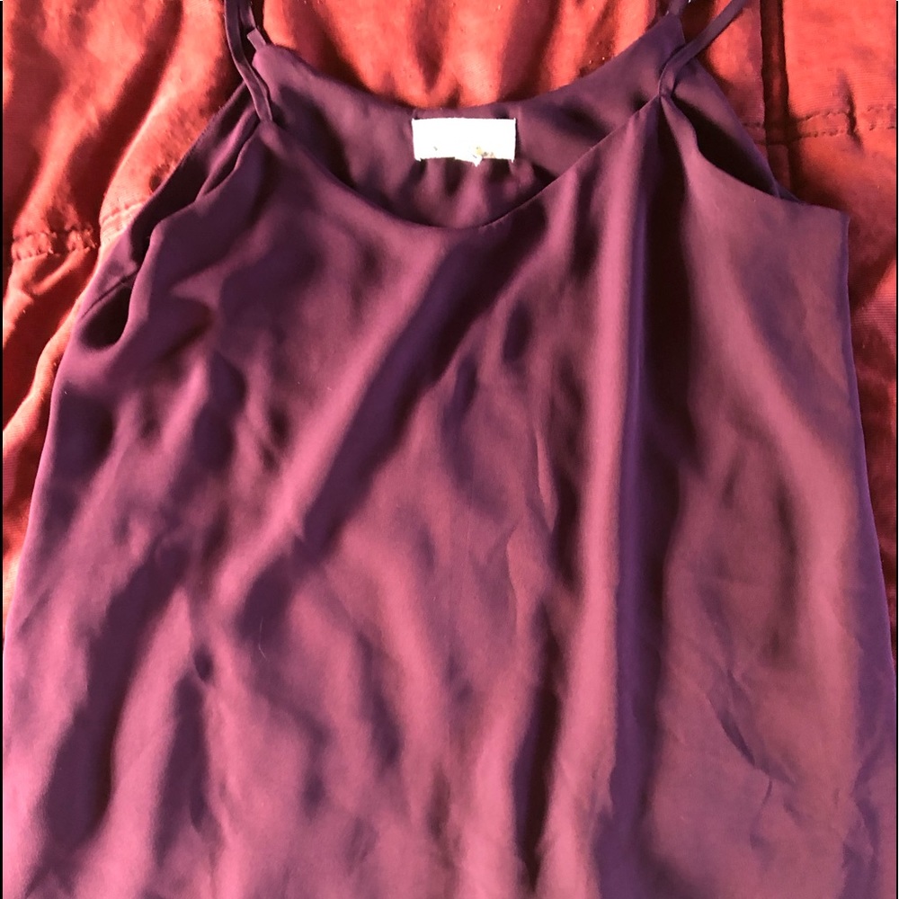 Spaghetti strap flowy shirt